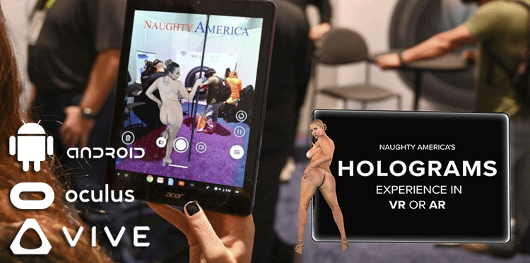Naughty America Renames AR/VR App to ‘Holograms’ and Posts Videos